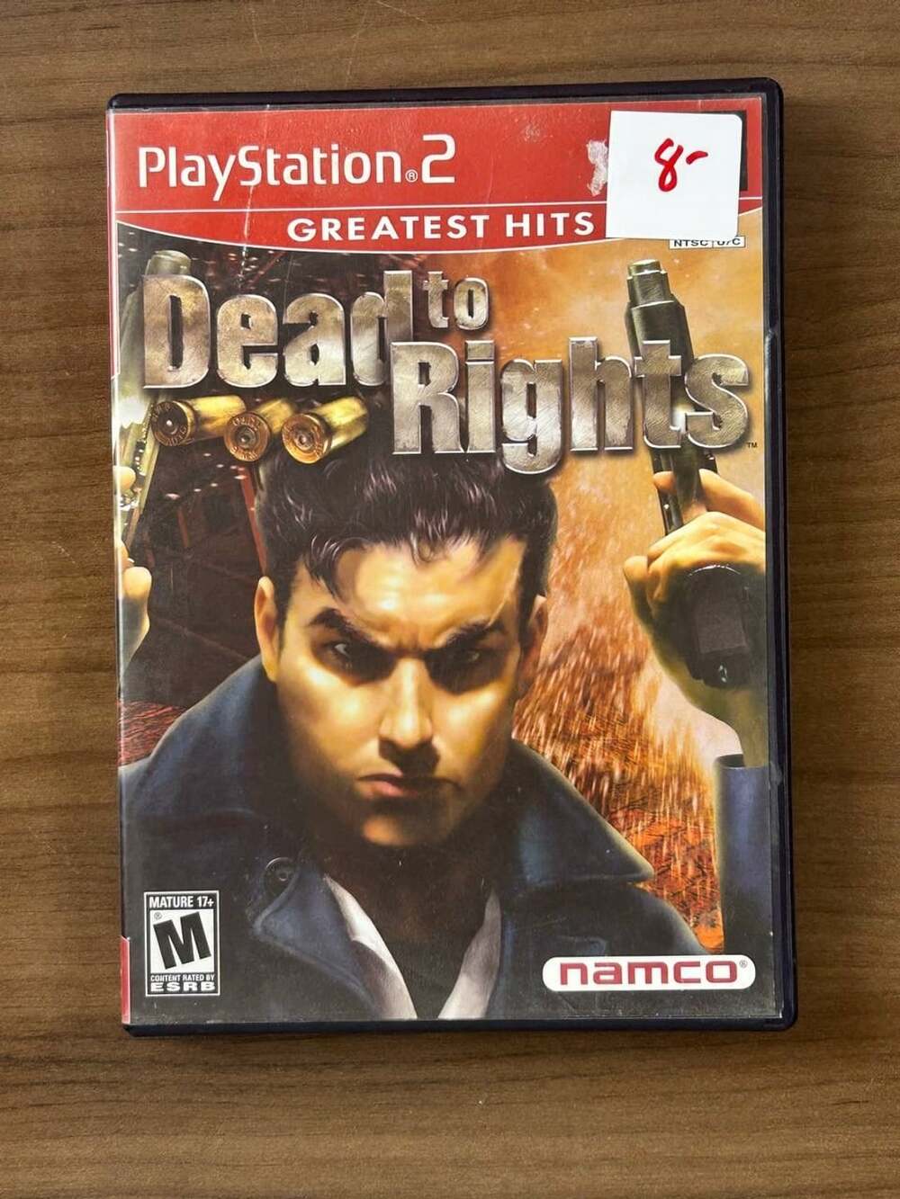 Dead to Rights Greatest Hits PS2 PlayStation 2 2002 Disc Manual Case Namco